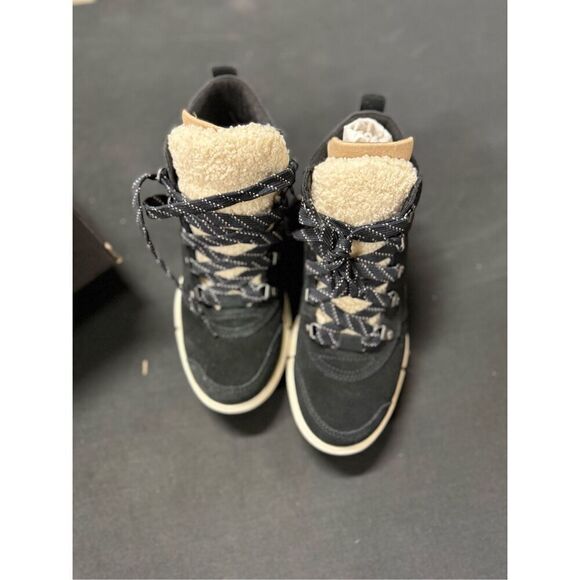 New Sorel Explorer Next Hiker Waterproof Boots Black Sea Salt 9 - Picture 2 of 6